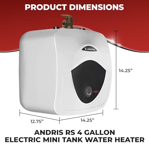 2.5 Gallon Capacity, 120-Volt – Ariston Andris Mini Tank Electric Water Heater – Heating Solution for Under Sink, RV, and Compact Spaces, Smart Boost for Versatile Heating, Simple Installation - style: 2.5 Gallon