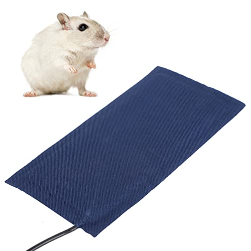 Tiiyee Reptile Heating Pad, Pets Under Tank Heater Terrarium Warmer Heat Mat USB Adjustable Temperature for Seedling Small Animals Tortoise Lizard Snakes Hermit Crab Turtle Amphibians Frog(Small) - size: Small