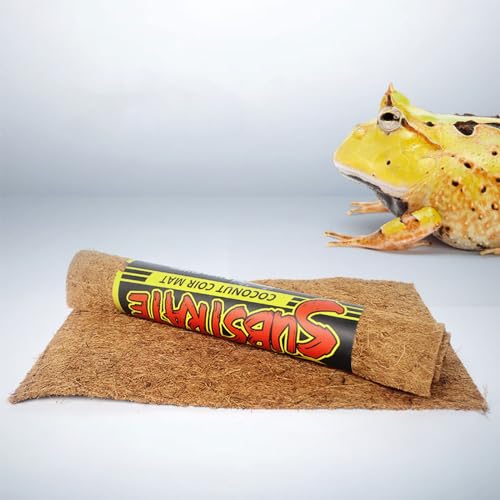 Reptiles Carpet BeardedDragon Substrate CoconutFiber Bedding Mat for BeardedDragon Sleep Pad Terrariums Liner Accessory Terrariums Accessories for Small Pet - size: 80x40cm