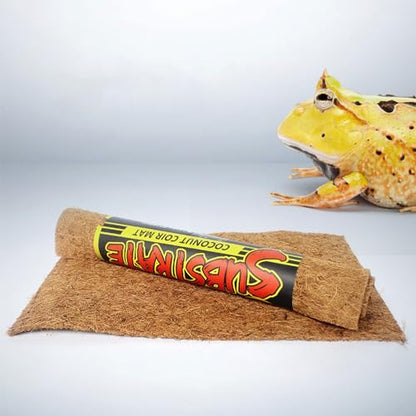 Reptiles Carpet BeardedDragon Substrate CoconutFiber Bedding Mat for BeardedDragon Sleep Pad Terrariums Liner Accessory Terrariums Accessories for Small Pet - size: 80x40cm