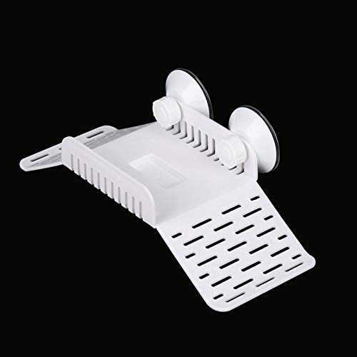 Turtle Basking Platform | Secure Floating Dock with Food Bowl & Suction Cups | Aquarium Reptile Tank Terrace for Climbing/Resting/Feeding