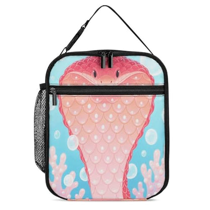 Snake Lunch Bag for Men/Women, Reusable Lunchbox for Adult, Small Lunch Tote Bag for Office, Work