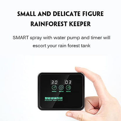 Intelligent Reptile Terrariums Fogger Water Humidifier Timer Automatic Watering Indoor Mist Spray System Kits Sprinkler