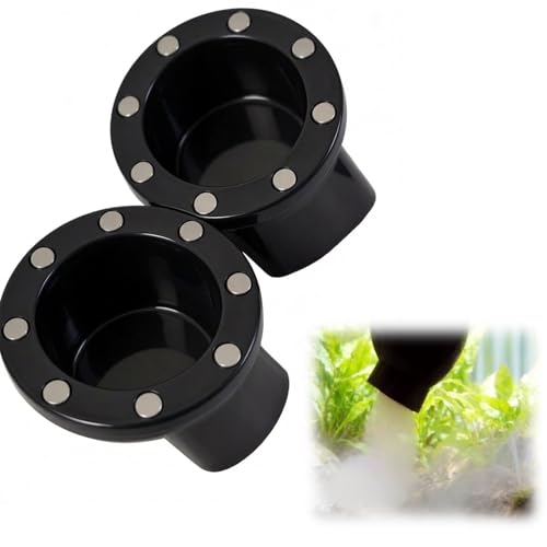 Magnetic Fogger Adapter for Reptile Terrariums,Turtle Habitats,and Small Ecosystem Glass Tanks,Dual Hose Connector Fits 1 Inch and 20mm