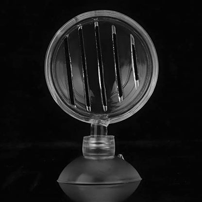 Aquarium Red Worms Feeder Live Insect Container Strong Suction Cup Feed for Small Tropical Fish (Glass Slit Cup)