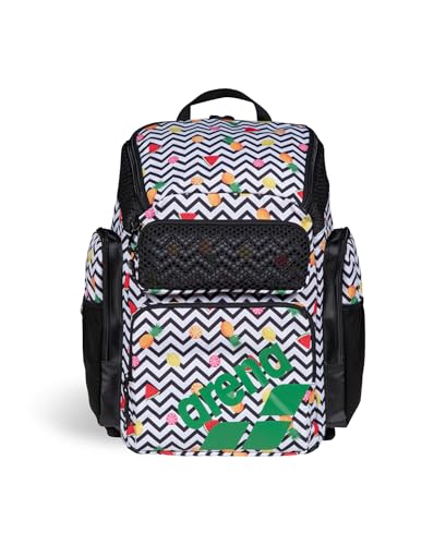 ARENA One Go Swim Backpack Travel Large Size Athletes Sports Equipment Bag 45 Liters - color: Arena Fruits