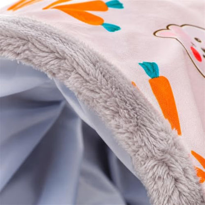 2 Packs Guinea-Pig Rabbit Tunnel Pet Fun Tunnel, Bunny Tunnel,Tube Pet Hideaway, Bunny Hamster Hideout Small Animal Activity Tunnels Hideaway Accessories for Dwarf Rabbits Kitty