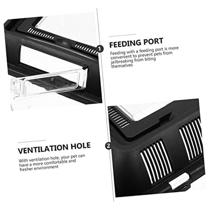 VANZACK Compact Turtle Travel Crate Reptile Carrier Breeding Box Pet Supply Spider Holding Container