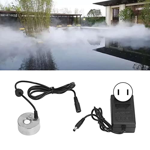 Luocute Ultrasonic Mist Maker Fogger, Aluminum Alloy Cool Mist Water Fountain Atomizer, Suitable for Pond, Rockery, Fish Tank, Vase and Indoor Décor