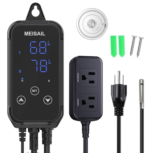 Humidity Controller Greenhouse Shiitake Mushrooms Humidifying dehumidifier humhumidistat controlleridity Humidity Switch Controller for Grow Ten thygrometer humidistat Controller