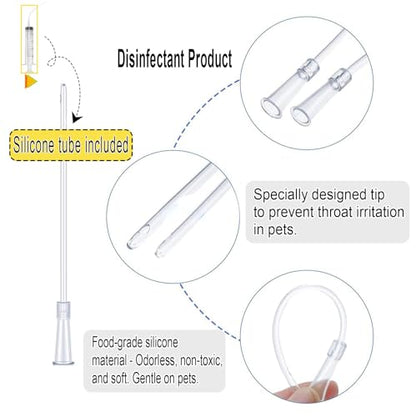 Baby Bird Feeding Syringe,Parrot Small Pet,Manual Syringe Feeder, Milk Water,Liquid Food,Reusable,Syringe with Spoon Tip