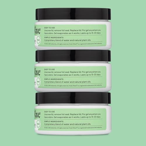 Fresh Wave Original Odor Eliminator Gel 3-Pk 7 oz - Air Freshener for Home | Plant-based essential oils. Lasts 15-30 days per jar. No plug-in needed. Pet-safe, closet and bathroom deoderizer. - size: 7 Fl Oz (Pack of 3)