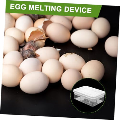 MERRYHAPY 2PCS Reptile Egg Hatchery Box 16 Holes Professional Incubation Tray for Geckos and Lizards Sturdy Reptile Supply for Hatching Eggs