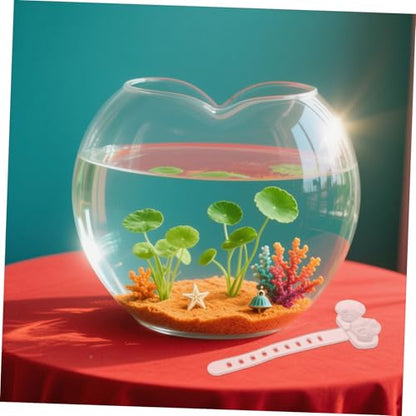 Cabilock 50pcs Aquarium Air Hose Suction Cups with Cable Straps Corrosion Resistant Fish Tank Tubing Holders for Surfaces Adjustable Clips for Reptile and Aquatic Plant Fixing