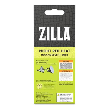 Zilla Incandescent Bulb, Night Red, Ideal for Nocturnal Reptile Species - size: 100 Watts, style: Night Red