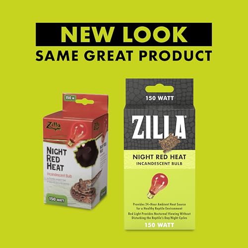 Zilla Incandescent Bulb, Night Red, Ideal for Nocturnal Reptile Species - size: 150 Watts, style: Night Red