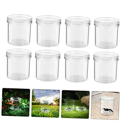 BESTOYARD Portable Insect Observation Cup Magnifying Glass Multi-Function Critter Feeding Box for Boys and Girls Small Magnifying Container for Insects and Butterflies