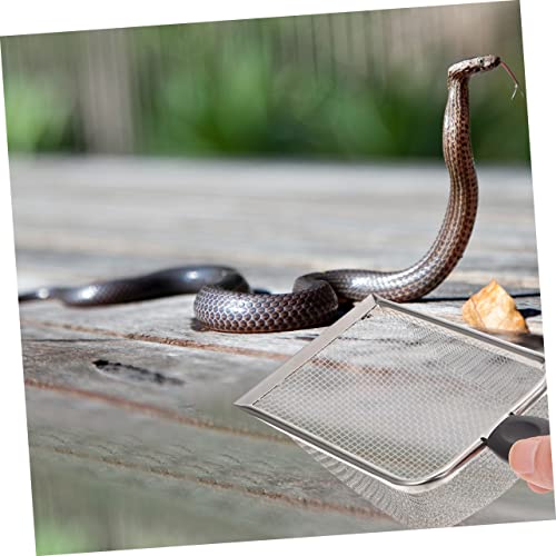 Abaodam 2Pcs Reptile Litter Shovel Fine Mesh Scoop for Easy Cleaning of Tortoise Lizard Gecko Habitats Durable Reusable Waste Cleaner Tool