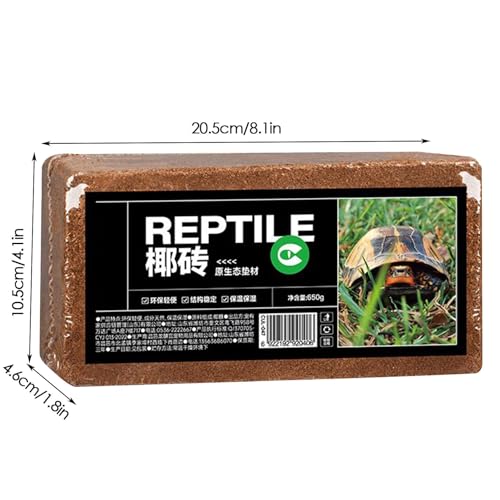 Coir Substrate for Reptile Natural Moisturizing Husk Bedding | Coirfiber Substrate Coir Husk Reptile Tortoise Snakes Hermit Crabs Burrowing Animals Natural Habitat Accessories Bedding