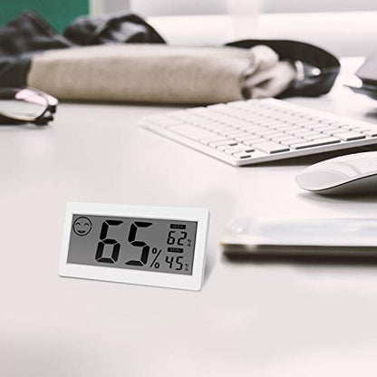 Digital Thermometer Indoor Hygrometer Room Temperature Monitor Humidity Gauge with Big Screen Stand Wall Hanging Magnet Greenhouse House Kitchen Car - size: M