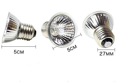 4-Pack 50W Heating Lamp,110V F Heating Lamp Spot Lamp for Turtle Aquarium Aquatic Reptile Lizard Habitat Heat Lighting,4 Pcs