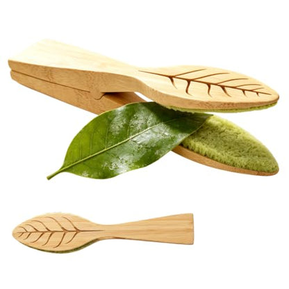 Plant Leaf Cleaning Tongs, Portable House Plant Leaf Cleaning Tongs, Household Cleaning Tools Garden Tools, Cleans Both Sides of Leaves, Dust Removal for Indoor Outdoor