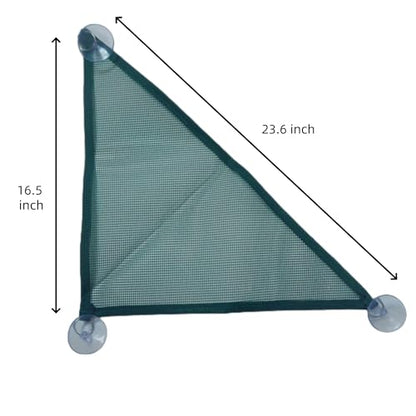 Reptile Hammock with Suction Cups for Bearded Dragon Lizard, Leopard Gecko, Green Lguana, Sunbathing, Climbing, Jumping, Terrariums or Tank Accessories