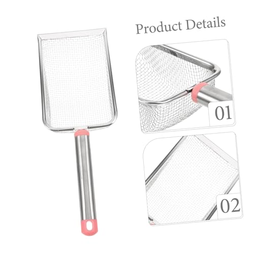 Sosoport Stainless Steel Cat Litter Scoop Mesh Design Litter Shovel for Easy Cleaning of Pet Waste for Cats and Reptiles Mesh
