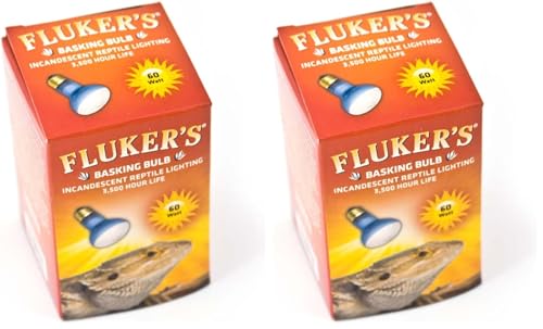 Fluker's Basking Spotlight Bulbs for Reptiles Black,60 Watts,(Pack of 2) - size: 1 Count (Pack of 2)