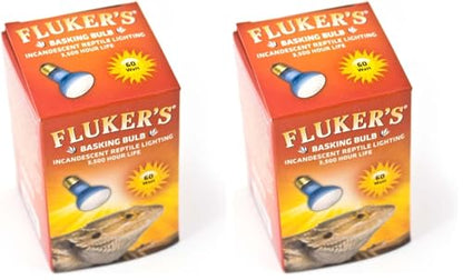 Fluker's Basking Spotlight Bulbs for Reptiles Black,60 Watts,(Pack of 2) - size: 1 Count (Pack of 2)