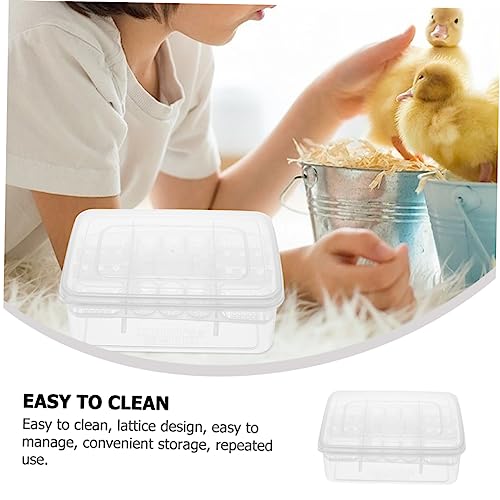 ibasenice Reptile Egg Incubator Box Transparent Hatchery Case for Snakes Lizards and Turtles Easy to Manage and Clean Breeding Tool for Reptile Eggs with Temperature Gauge