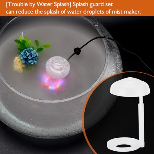 AGPTEK 12 LED Mist Maker Water Fountain Pond Fog Atomizer Air Humidifier, Ideal For Indoor or Outdoor Fountains, Water Feature Use.