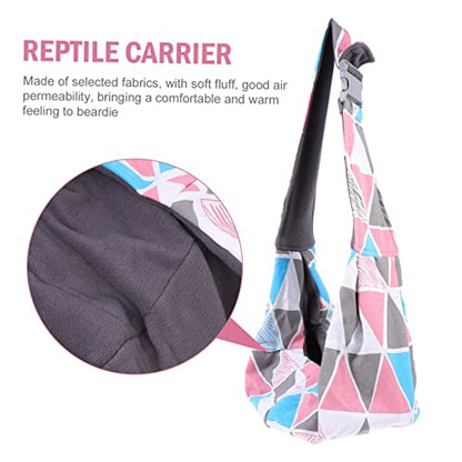Ipetboom 1pc Pet Backpack Pet Carrier Pouch Leopard Gecko Carrier Dog Backpack Travel Lizard Bag Travel Purse Backpack Reptile Pet Carrying Pouch Polyester One Shoulder Pet Supplies