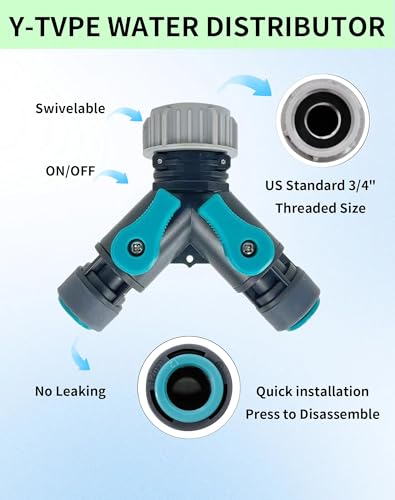 Drip Irrigation System,Automatic Garden Watering System, 360 Degree Adjustable Garden Sprinkler, High Output Mist Spray Nozzle for Potted Plants, Easy Connect & Rotating Head, Customizable Water Flow - size: 100 FT