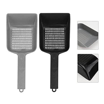 balacoo 2pcs Reptile Sand Shovels Ergonomic Mesh Excrement Cleaners for Tortoise Lizard Snake and Scorpion Convenient Storage Hanging Pet Supplies for Easy