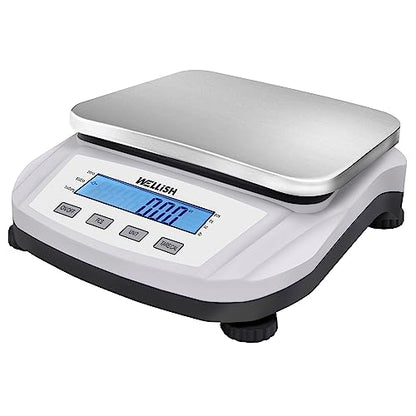 Lab Scale 5000g/0.01g High Precision Digital Scale Analytical Balance Electronic Scale for Kitchen Lab Weighing - style: 5000g x 0.01g WITHOUT weight