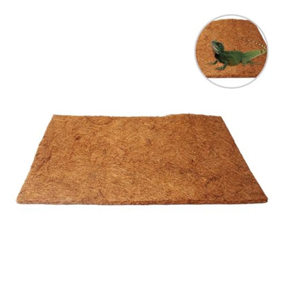 BESTonZON 2 Pcs Natural Coconut Fiber Reptile Bedding Mat Protects Reptile Limbs No Deformation Sturdy Coconut Material Pet Box and Microlandschaft Landscaping