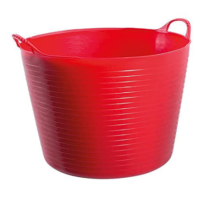 Red Gorilla Large Flexible Plastic Tub, Toy Storage, Laundry, Gardening & More, 38 Liter/10 Gallon, Red - color: Red