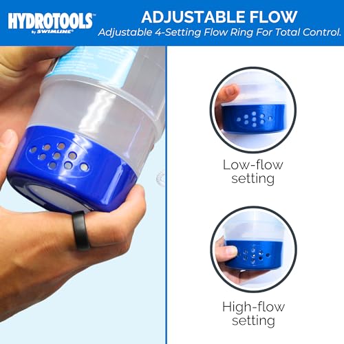 SWIMLINE HYDROTOOLS 87271 Shark Large Capacity Pool & Spa Chemical Dispenser | Compatible With Bromine & Chlorine Supports 1-3’’ Tablets | Adjustable For Customizable Flow Rate | Cost Effective - color: Cool Shark