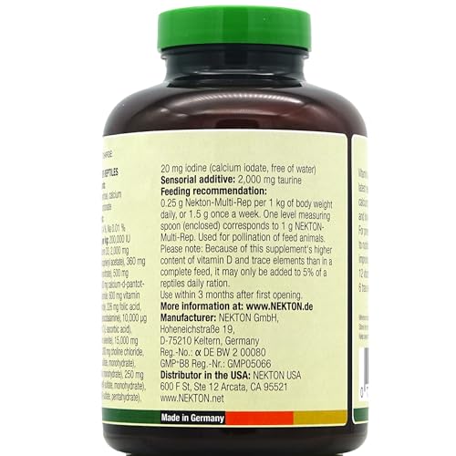 Nekton Multi-Rep Vitamin and Minerals for All Reptiles 300gm / 10.58oz - size: 11 Ounce (Pack of 1)