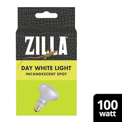 Zilla Incandescent Spot Bulbs Day White 100 Watts - size: Pack of 1, style: Day White (100W)