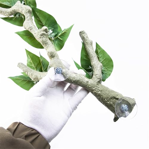 Reptiles Decoration Terrariums Plant Corner Climbing Branch Suction Cup Aquariums Artificial Vine for Snake Bearded Dragon - size: C