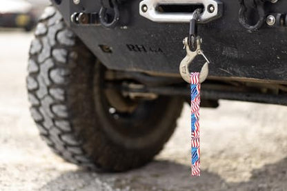 Country Brook Design - Flying Free Winch Hook Pull Strap with Reflective Polyester - color: Flying Free