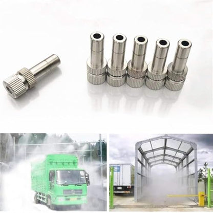 20PCS Misting Nozzles, Silver 6mm Misting Nozzles for Gardens, Landscaping, Setting up Greenhouse Watering Systems, Reptile Misting Systems, Home Irrigation Systems, Outdoor Cooling Systems - size: 20PCS