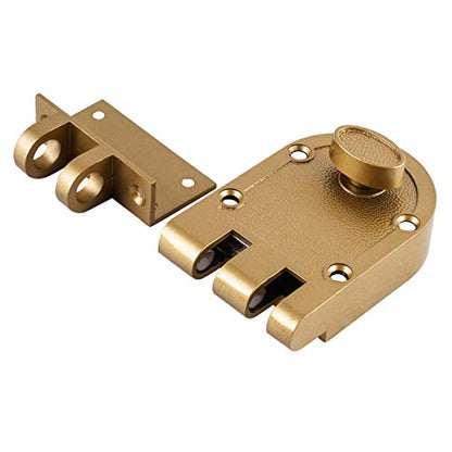 Guard Security Heavy Jimmy Proof Deadbolt,Door Lock Single Cylinder for Entry Door Gold Finish - color: Gold
