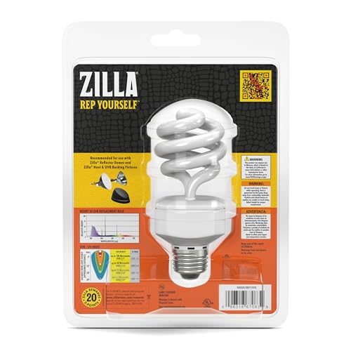 Zilla Fluorescent Coil Bulb Desert 20 Watts - size: 20 Watts, style: Desert