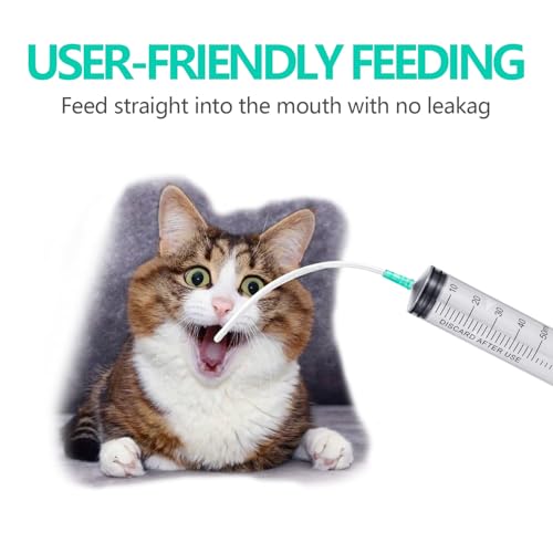 9-Piece Puppy Tube Feeding Kit – Includes 5 Feeding Tubes, 3 Syringes (10ml, 30ml, 60ml) & 1 Bulb Syringe – Ideal for Small Pets, Kittens, Lambs & Whelping Care