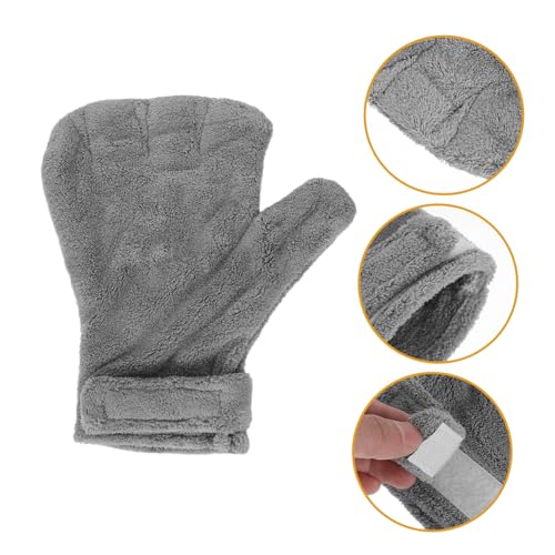 Homoyoyo Bite Training Gloves Anti-bite Pet Protective Mittens Gray Small Animal Handling Gloves for Reptiles Birds and Chinchillas