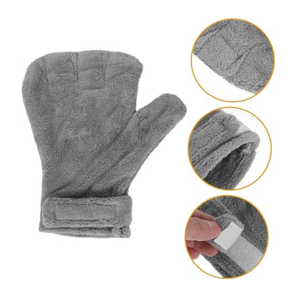 Homoyoyo Bite Training Gloves Anti-bite Pet Protective Mittens Gray Small Animal Handling Gloves for Reptiles Birds and Chinchillas