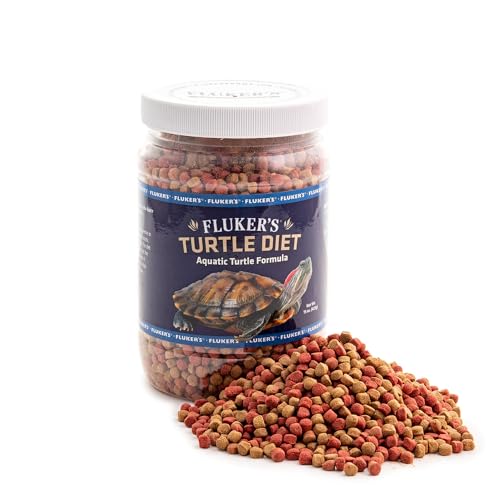 Fluker's Aquatic Turtle Diet, Food Pellets for Turtles, 15 oz